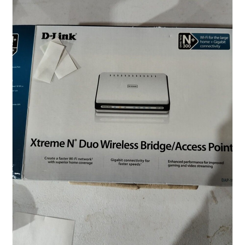 D-Link Extreme N Duo Wireless Bridge/Access Point Model DAP-1522 + ADAPTER A6